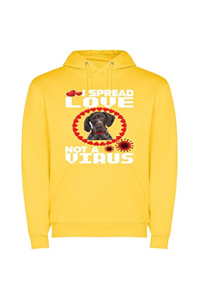 iLovePrints Heartbound Howard's Corona Canine Φούτερ με κουκούλα σε χρώμα Κίτ...