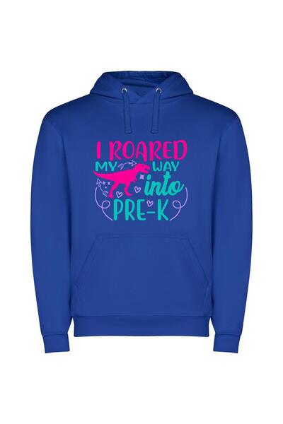 iLovePrints Roaring Pre-K: Inspired Designs Φούτερ με κουκούλα σε χρώμα Μπλε