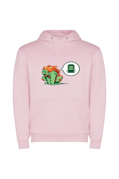 iLovePrints Sasquatch Power Rage Φούτερ με κουκούλα σε χρώμα Ροζ
