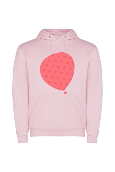 iLovePrints Angry Polka Dot Drama Φούτερ με κουκούλα σε χρώμα Ροζ