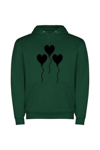 iLovePrints Pixel Noir Character Sprite Φούτερ με κουκούλα σε χρώμα Πράσινο