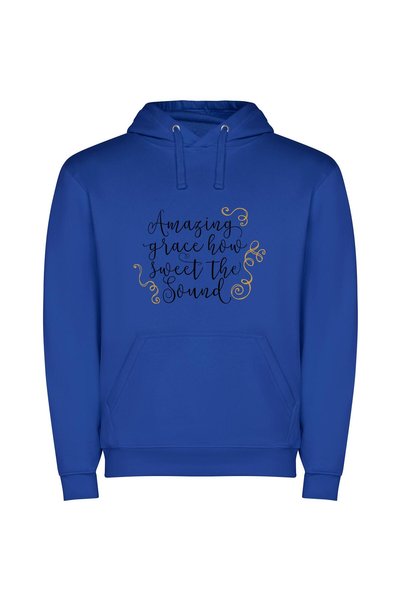 iLovePrints Graceful Harmony's Echo Φούτερ με κουκούλα σε χρώμα Μπλε