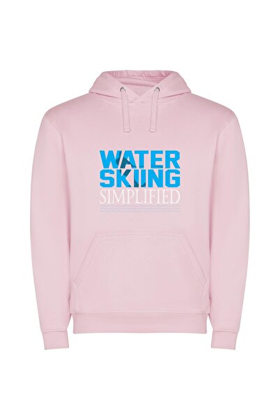 iLovePrints Aqua Thrills Φούτερ με κουκούλα σε χρώμα Ροζ