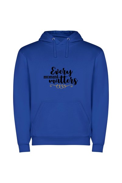 iLovePrints Gilded Time Capsule Φούτερ με κουκούλα σε χρώμα Μπλε
