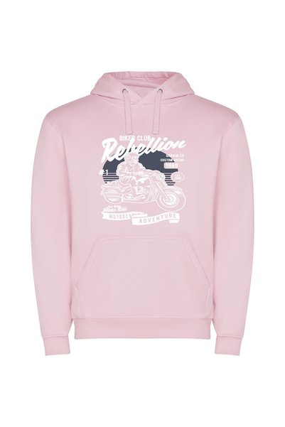 iLovePrints Silhouette Surf Design Φούτερ με κουκούλα σε χρώμα Ροζ