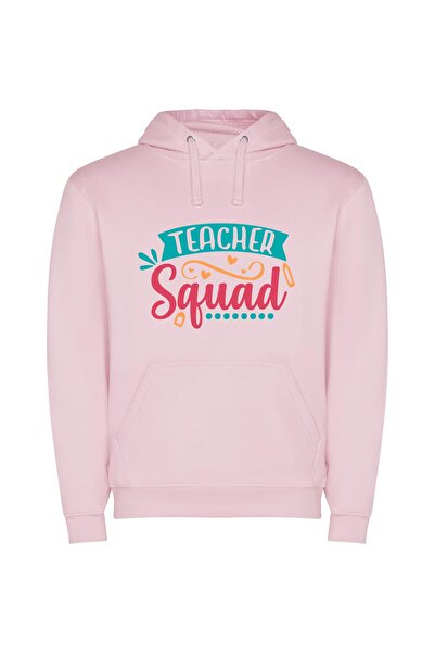 iLovePrints Teacher Squad: Adobe Deliciousness! Φούτερ με κουκούλα σε χρώμα Ροζ