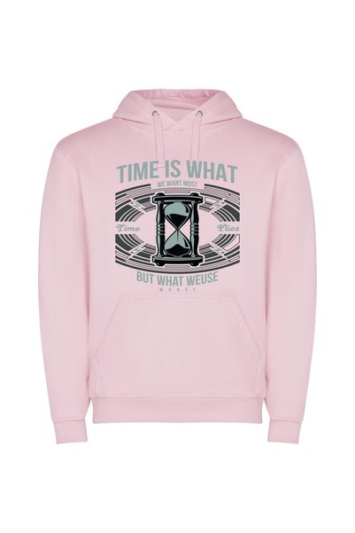 iLovePrints Time's Last Hourglass Glory Φούτερ με κουκούλα σε χρώμα Ροζ