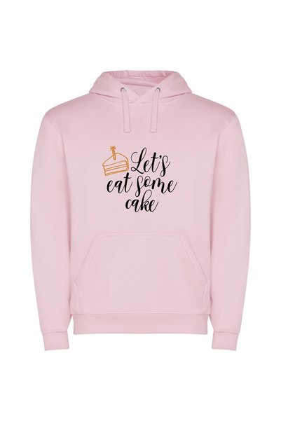 iLovePrints Cake Fête Φούτερ με κουκούλα σε χρώμα Ροζ