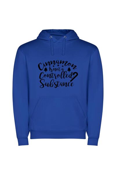 iLovePrints Witty Cinnamon Control Chronicles Φούτερ με κουκούλα σε χρώμα Μπλε
