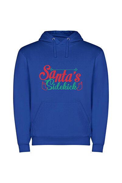 iLovePrints Sleigh chic: Adobe, Shutterstock Φούτερ με κουκούλα σε χρώμα Μπλε