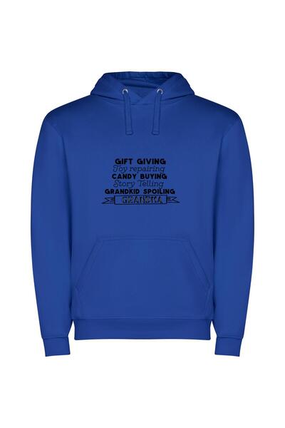 iLovePrints Elegant Cinematic Bravo Experience Φούτερ με κουκούλα σε χρώμα Μπλε
