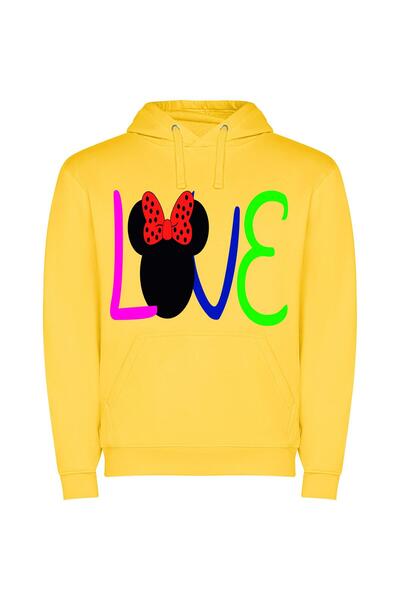 iLovePrints Disney Magic Bow-Tique Φούτερ με κουκούλα σε χρώμα Κίτρινο