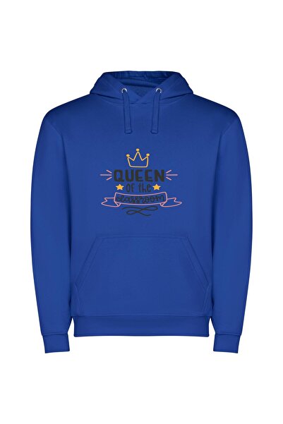 iLovePrints Regal Classroom Monarch Φούτερ με κουκούλα σε χρώμα Μπλε