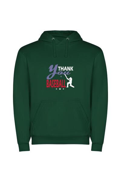 iLovePrints Bat's Thanks in Style Φούτερ με κουκούλα σε χρώμα Πράσινο