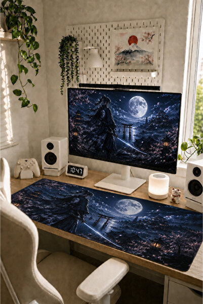 ZNG design home Anime Samurai-Ninja Collection 80x40 cm Büyük Boy Gaming Mous...