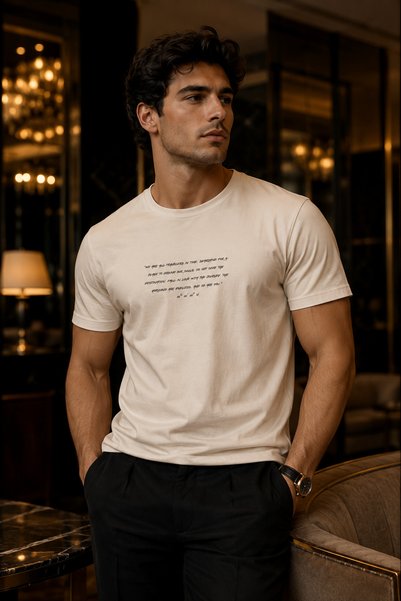 Me selection Text Design 100% Cotton Unisex Basic T-Shirt