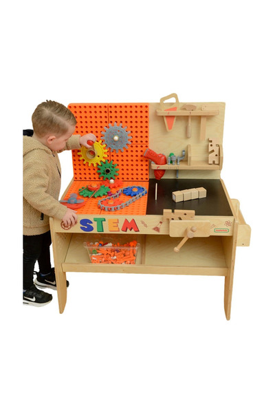 Masterkidz Atelier Montessori STEM XXL din lemn cu unelte