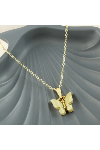 ZERO LAND Ilkestor Figured Polyester Necklace (02549) - Green-2