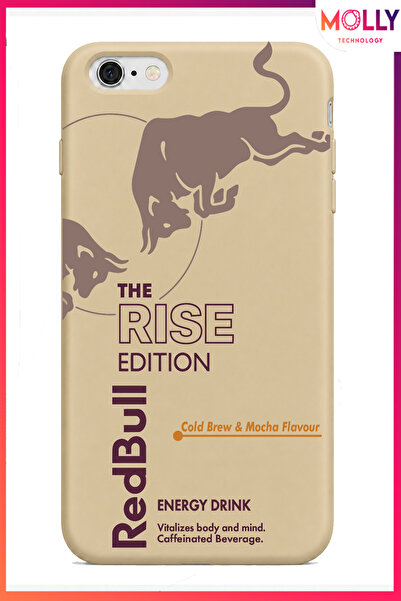Molly iPhone 6/6S PLUS İçin Bej Redbull The Rise Edition Desenli İçi Kadife S...