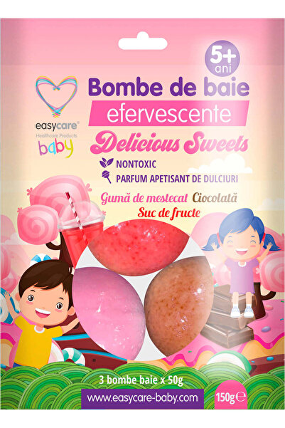 OEM Delicious Sweets bombe de baie efervescente pentru copii, 150 g