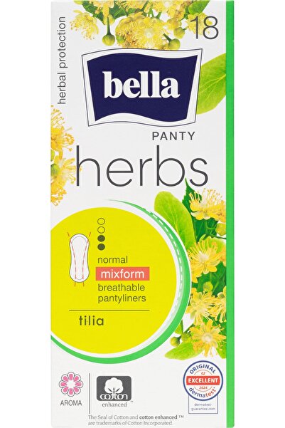 OEM Absorbante Herbs Panty flori tei, 18 buc
