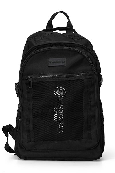 lumberjack Backpack Unisex Black Ljk Od Bpck