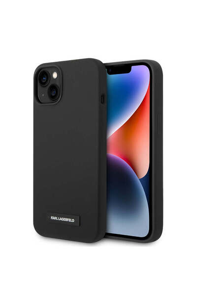 Karl Lagerfeld Husă pentru iPhone 14 Plus, Silicon MagSafe (KLHMP14MSLMP1K), ...