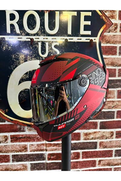MT Helmets Thunder 4 SV Luminence D5 Kask (+1 Renkli VİZÖRLE BERABER)