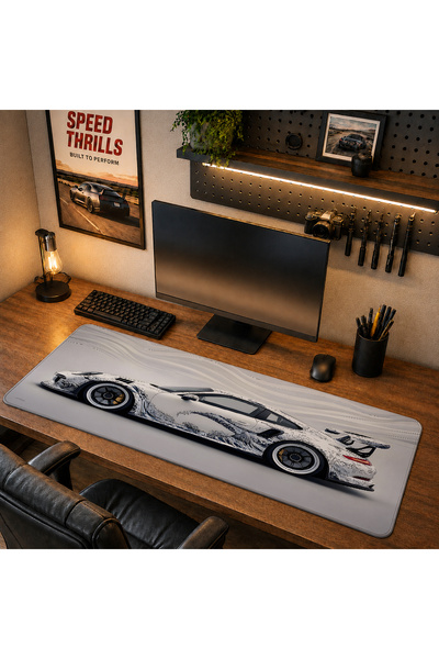 RUGRUMBA CLS1011 40x90cm Gaming Player XL Mousepad cu margini cusute, dimensi...
