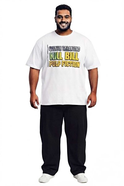 Gutty تي شيرت رجالي أبيض 100% قطن مقاس كبير - 3XL 4XL 5XL 6XL 7XL 8XL 9XL 10X...