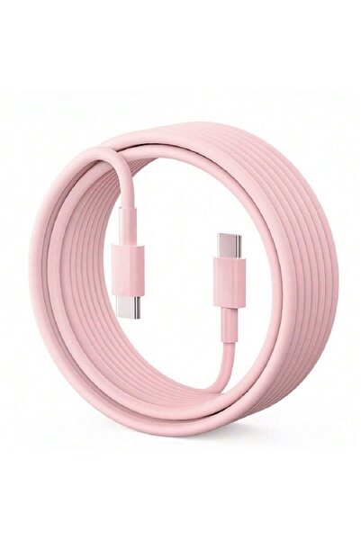 Choice55 2m 1pcs Pink USB C to Type C Multi Color Cable PD Fast Charging Data...