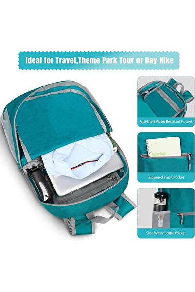 ZOMAKE 20L Lightweight Packable Backpack, Small Foldable Hiking Daypack - Poc...