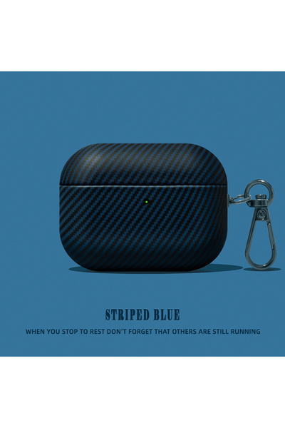 Choice8 حافظة سماعات أذن فاخرة من ألياف الكربون والجلد لـ AirPods 4 528B، متو...