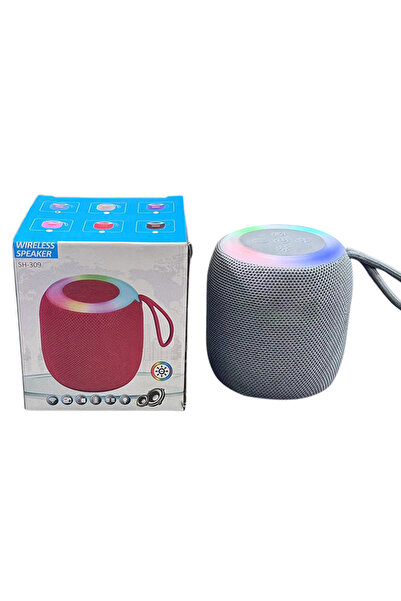 Choice Gray New Waterproof Wireless Bluetooth Speaker RGB LED Light Stereo Ba...