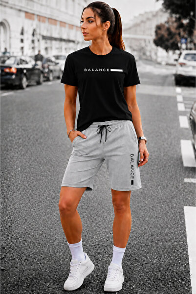 CLOTHES33 SET 2 PIESE: TRICOU ȘI PANTALONI SCURȚI, COMBINARE SUBȚIRE DE VARĂ,...