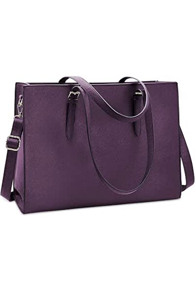 NUBILY Laptop Bag for Women Waterproof Lightweight Leather 15.6 Inch Computer...