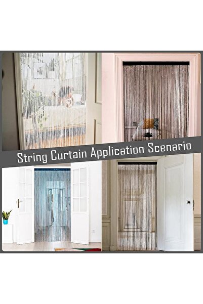 GENERAL Doorways String Curtain Door Curtains,Bedroom Decor Kitchen Closet Li...