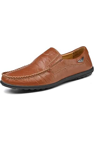 GENERAL Loafer Premium Genuine Leather Men's Casual Shoes Slip On Mens Drivin...