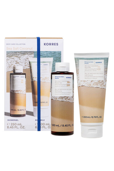 korres Προωθητικό Πακέτο: Αφρόλουτρο Θαλασσινό Αλάτι & Καρύδα 250ml & Λοσιόν ...