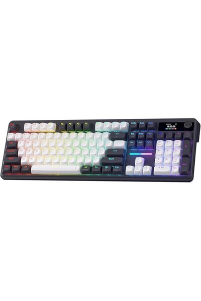 REDRAGON لوحة مفاتيح الألعاب K668 RGB، 104 مفاتيح + 4 مفاتيح اختصار إضافية، ل...