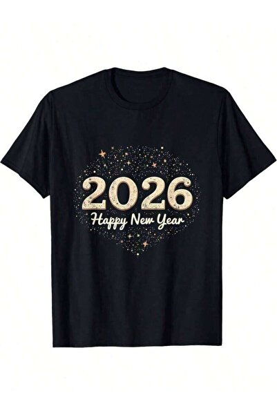 k222 قميص رأس السنة الجديدة للرجال والنساء، ثقيل الوزن 220 جرام، طباعة رقم 20...