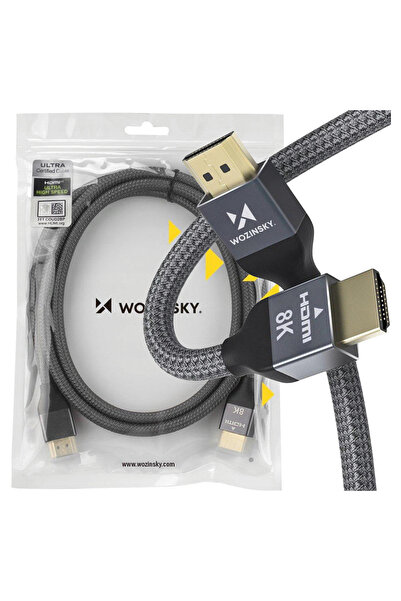WOZINSKY Cablu HDMI 2.1 8K 60Hz 48Gbps Pentru televizoare 5M Aplicație 4K