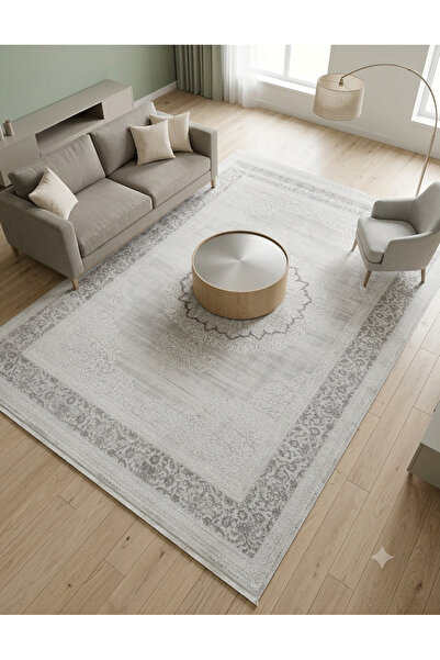 Tuğra Halı LA BOUTIQUE BİANCA SERİSİ YÜKSEK KALİTE 120 TARAK VİSKON VE AKRİLİ...