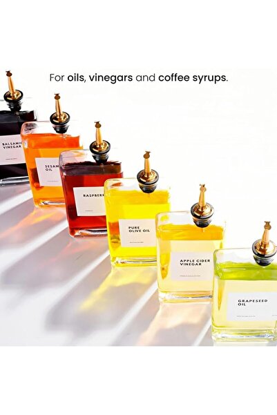 THE WHITE SHOP Olive Oil Dispenser for Kitchen, Cooking Oil Dispenser, Oil an...