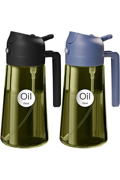 GENERAL YARRAMATE 470ml Light-Blocking Dark Oil Sprayer for Cooking, 2 in 1 O...