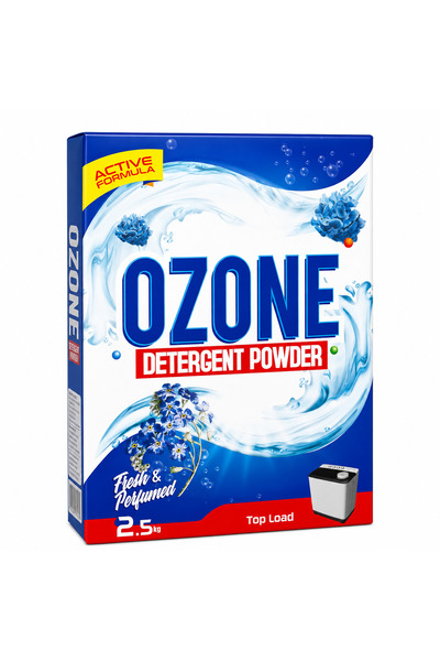 Generic Brand Ozone Detergent Powder 2.5Kg Pack Active Formula Top Load Washi...