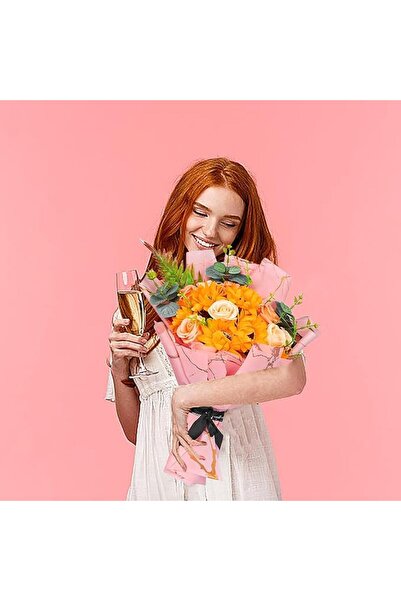NALACAL 20 Sheets Flower Wrapping Paper, Waterproof Floral Bouquet Wrapping P...