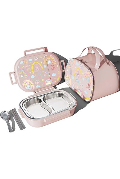 S2C Stainless Steel Kids Lunch Box | Bento-Style Tiffin with Leak-Proof Lid &...