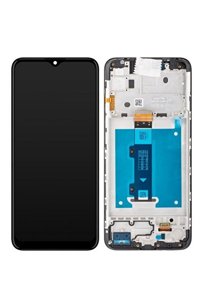 Motorola Γνήσια Οθόνη Και Μηχανισμός Αφής Με Πλαίσιο Μαύρο Moto E20 XT2155 (S...
