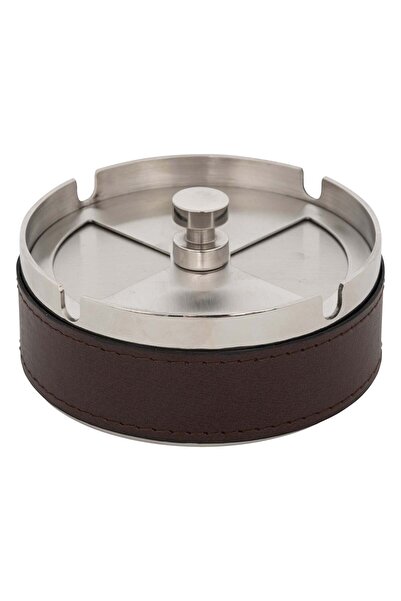 Atmosphera Scrumieră metalică "Jule" - Maro, D.10 cm